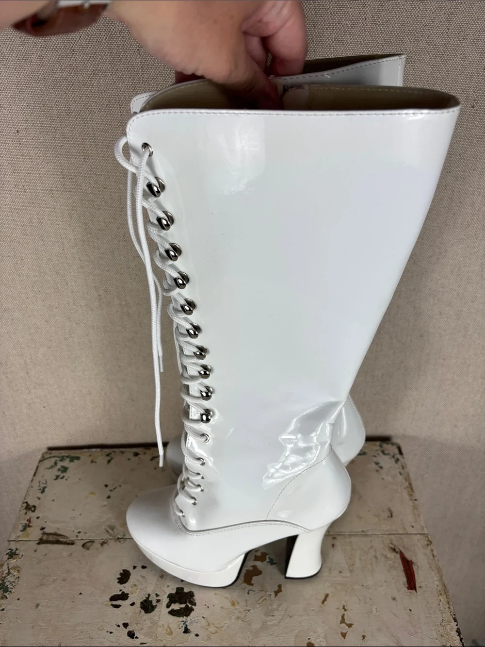 Pleaser USA > White Electra 2020 Platform Pump 7